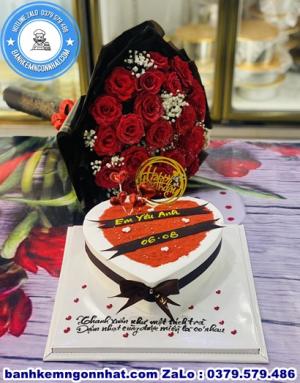 Combo Bánh Kem Và Hoa Tươi 78